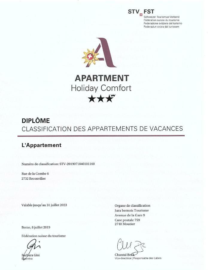 L'appartement Reconvilier Extérieur photo